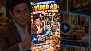 Thumbnail: How to Create a Furniture Showroom Video Ad Using AI | AI Video Ad Tutorial