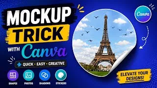 Thumbnail: How to Create Professional Mockup Designs in Canva, Easy Step by Step Tutorial
