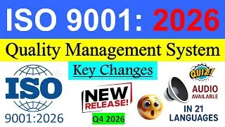 Thumbnail: ISO 9001: 2026 -  Quality Management System The BIGGEST Change Coming in Sep 2026 | Are You Ready ??