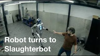 Thumbnail: Watch a few words turn a robot to a slaughterbot.