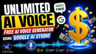 Thumbnail: Google AI Studio Voice Generator 🔥 Free AI Voices 2026