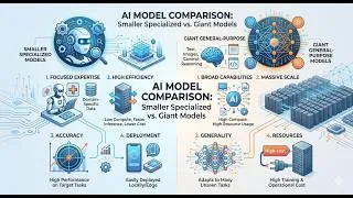 Thumbnail: The AI Divide  Giant LLMs vs  Specialized SLMs