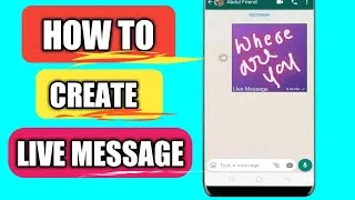Thumbnail: How to create live message| how to create gif message | gif and moving text