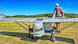 Thumbnail: UNIQUE F-121 FARMAN JABIRU RC SCALE MODEL ELECTRIC AIRPLANE FLIGHT DEMONSTRATION