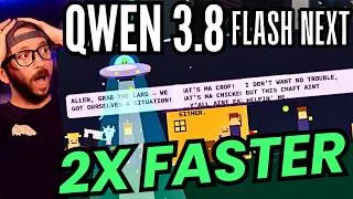 Thumbnail: Qwen 3.8 Flash Next + HERMES AGENT = AWESOME LOCAL AI AGENTS!