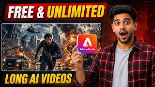 Thumbnail: Free & Unlimited AI Videos | Create Long Videos with Adobe Firefly (Full Guide)