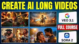 Thumbnail: How to Make Long YouTube Videos Using Sora 2 and VEO 3.1 | FULL COURSE