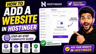 Thumbnail: How to Add a Website in Hostinger | Step-by-Step Tutorial for Beginners (2026)