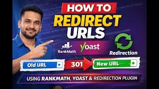 Thumbnail: How to Redirect URL in WordPress (Rank Math, Yoast & Redirection Plugin) 301 Redirect |404 error fix