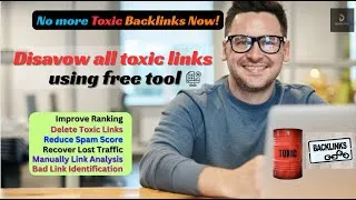 Thumbnail: Toxic Backlinks Kaise Hatayein? | 100% Free Tool for SEO Spam Cleanup ⚡Disavow all toxic backlinks