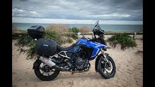 Thumbnail: Riding my Suzuki V-Strom 800RE from Durdle Door toward Weymouth | September 2025