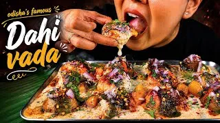 Thumbnail: COOKING & EATING ODISHA'S FAMOUS CHAAT DAHI VADA WITH SPICY ALOO DUM | SPICY DAHI VADA EATING VIDEO 