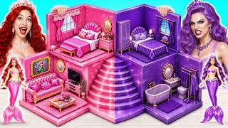 Thumbnail: We Build Amazing Pink Vs Purple House | DIY Craft by DiLi House