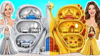 Thumbnail: Gold Vs Silver House Build & Decoration| DIY Ideas by DiLi House