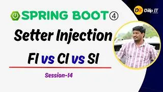 Thumbnail: Setter Injection Explained, Field vs Constructor vs Setter Injection | Spring Boot 4 Full Course #14