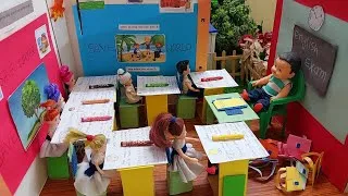 Thumbnail: Dilli Wali Barbie Epi-293/English Exam in Dolls School 🏫 Dolls in Classroom 