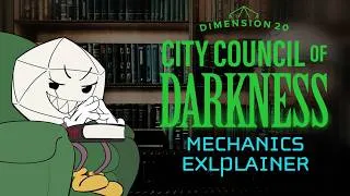 Thumbnail: Dimension 20: City Council of Darkness Game Mechanics Explainer