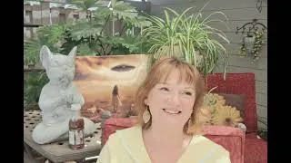 Thumbnail: PSYCHIC PATIO CHAT; Trump Psychic Flash,  Message from my Guides, Weekly events recap, Good News! 