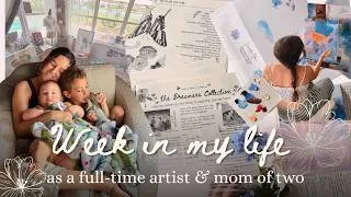 Thumbnail: Week in my life as a full-time artist & mom of two