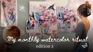 Thumbnail: Easy monthly watercolor ritual | edition 3 🎨✨