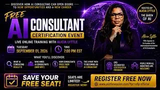 Thumbnail: Free AI Consultant Certification Event With ALicia Lyttle