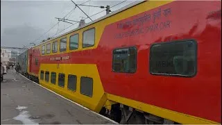 Thumbnail: 12932 Ahmedabad Mumbai Central AC Double Decker Express | Overtakes, Crossings & Scenic Journey