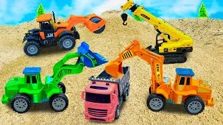 Thumbnail: Construction Truck Team Builds a House  Fun Cartoon for Kids 🚜🏠✨ Dinky TV