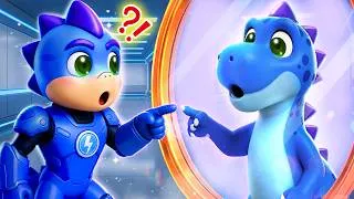 Thumbnail: Dinosaurio copia todo lo que hace Bolt | Animación de Dino Action
