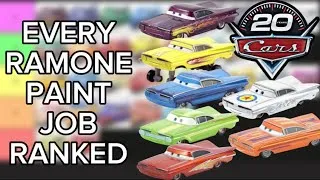 Thumbnail: Mattel Ramone Diecast Paint Jobs RANKED | Disney Cars 20th Anniversary 