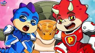 Thumbnail: Bolt & Pyro Help Big Dinosaur | Dino Action Animation | DinoCrew
