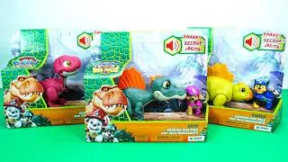 Thumbnail: 3 DINOSAURS: SPINOSAURUS, VELOCIRAPTOR, STEGOSAURUS - PAW PATROL THE DINO MOVIE-TOYS ASMR DKT 260707