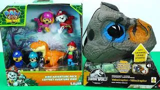 Thumbnail: DINOSAURS BATTLE: T-REX vs VELOCIRAPTOR mask | TOYS ASMR | DINO KING TOYS 260703