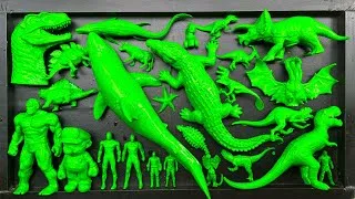 Thumbnail: Dinosaurus Jurassic World Dominion: T-rex/ Brachiosaurus/ Skibidi/ Spider-Man/ KingKong/ KingGidorah