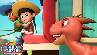 Thumbnail: 🚨 Raptors Attack the Dino Delivery! 🦖 | Dino Ranch | Cartoons for Kids