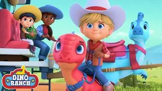 Thumbnail: 💨 The Great Raptor Dino Chase! 🦖 | Dino Ranch | Cartoons for Kids