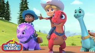 Thumbnail: 💨 Runaway Dino Wagon Rescue! 🦕 | Dino Ranch | Cartoons for Kids