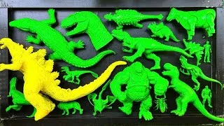Thumbnail: Dinosaurs Jurassic World Dominion:T-Rex, Godzila, Giganotosaurus, kingkong, Siren Head, skibidi,