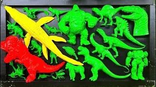 Thumbnail: Dinosaurs Jurassic World Dominion:T-Rex, Godzila, Giganotosaurus, kingkong, Siren Head, Skibidi,