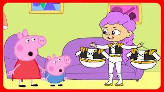 Thumbnail: Peppa Pig and Rumi Make KPop Costumes! Peppa Pig Funny Animation
