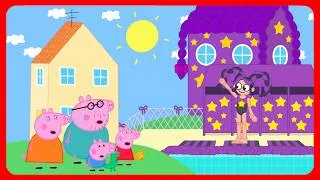 Thumbnail: Peppa Pig Visits Lily Love Braids’ Giant Swimming Pool! Peppa Pig Funny Animation