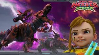 Thumbnail: Dinoster | S2 Highlight | The Final Showdown! Dinoster VS Bex Hunter part1 | Quantum Heroes | Ep.25