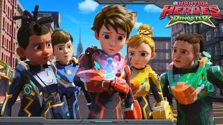 Thumbnail: Dinoster | S2 Highlight | Dinoster in Danger: Stolen Dinomobiles | Quantum Heroes | Ep.23
