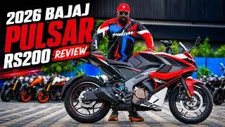 Thumbnail: 2026 Bajaj Pulsar RS200 White Blue & Red Color Walkaround Review
