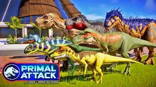 Thumbnail: Jurassic World Primal Attack Line Goes up against JWE2 Ferocious Dinosaurs: Extreme Battle in Isla