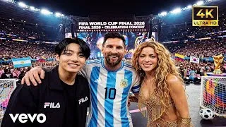 Thumbnail: Shakira ft. Jung Kook | Messi: your are legend | Football Song | World Cup Song | 4K