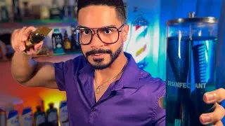 Thumbnail: ASMR The Most Realistic HAIRCUT You've Watched Barbershop & Shave Roleplay, Clipper Spray Scissor