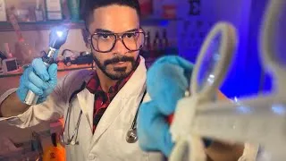 Thumbnail: ASMR Doctor Cranial Nerve Exam ADHD Focus On Me Medical Roleplay Light Eye Ear Exam hearing Test