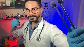 Thumbnail: ASMR Doctor Ear Exam Ear Cleaning & Hearing Test Roleplay Tuning Fork Medical Ear Massage Beeps Test