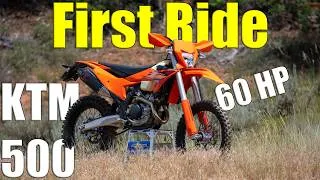 Thumbnail: First Mountain Trail Ride on the New 2026 KTM 500 EXC-F!