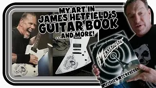 Thumbnail: My art in "Messengers: the Guitars of James Hetfield" Unboxing stuff and more!